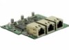 Three Realtek 10/100 Fast Ethernet ports Expansion Daughterboard for Jetway Mini-ITX boards