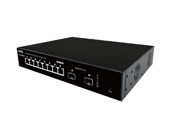 Cerio CS-2208G-8P A3  8 Port 10/100/1000M Gigabit Web Managed PoE+ with 2 SFP Ports ( 160Watt Power )