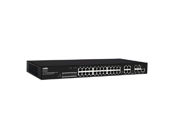 Cerio CS-2424G A3 24 Port 10/100/1000M Gigabit Web Managed Switch with 4 Combo Gigabit Ports