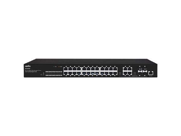 Cerio CS-2424G A3 24 Port 10/100/1000M Gigabit Web Managed Switch with 4 Combo Gigabit Ports