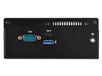 HBFBU02-07-B NUC Fanless Barebone, Apollo Lake, Celeron J3455, 32GB eMMC, M.2 SATA 2242, 2*2.5GBE, 2*HDMI, DP, USB Type-C, 12V, TPM 2.0