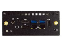 HBFBU02-07-B NUC Fanless Barebone, Apollo Lake, Celeron J3455, 32GB eMMC, M.2 SATA 2242, 2*2.5GBE, 2*HDMI, DP, USB Type-C, 12V, TPM 2.0