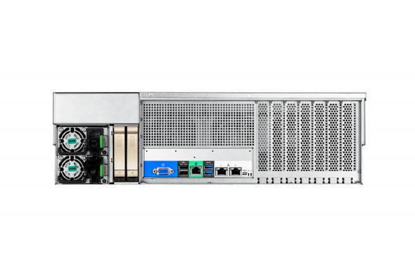 In-Win IW-RS316-07-CR1K2.OLE- 3U 16 Drive Server Chassis CPRS 1200W Power Supply with OCULINK x 8 Backplane and SAS3 Expander