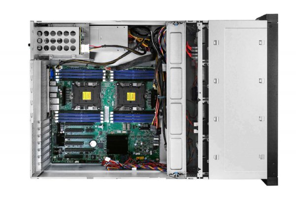 In-Win IW-RS424-07-CR800.OLE- 4U 24 Drive Server Chassis CPRS 800W Power Supply with OCULINK x 8 Backplane and SAS3 Expander