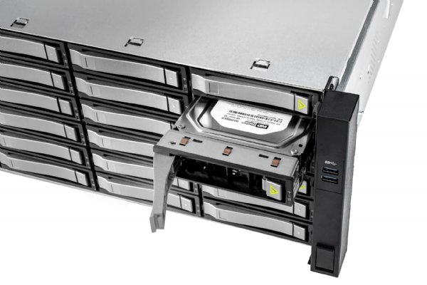 In-Win IW-RS436-07-CR1K2W.OLE- 4U 36 Drive Server Chassis CPRS 1200W Power Supply with OCULINK x 8 Backplane and SAS3 Expander