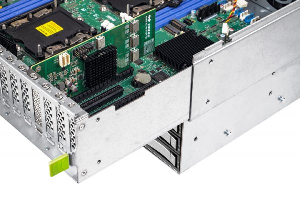 In-Win IW-RS436-07-CR1K2W.OLE- 4U 36 Drive Server Chassis CPRS 1200W Power Supply with OCULINK x 8 Backplane and SAS3 Expander