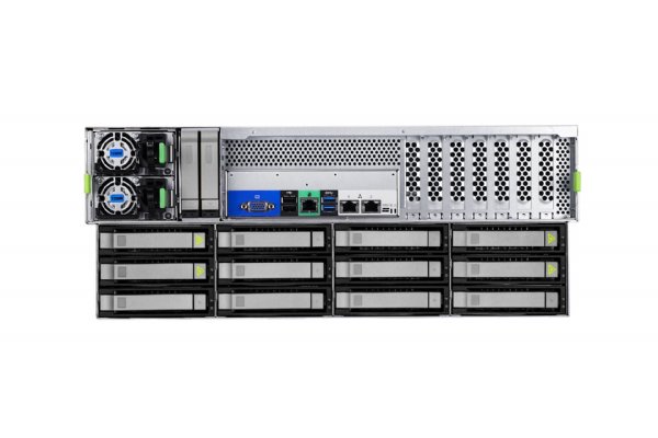 In-Win IW-RS436-07-CR1K2W.OLE- 4U 36 Drive Server Chassis CPRS 1200W Power Supply with OCULINK x 8 Backplane and SAS3 Expander
