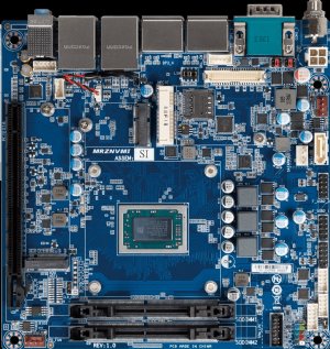 Mini-ITX Embedded Motherboard with AMD Ryzen V1605B Embedded Processor, Dual Channel DDR4 memory, PCIe, 4 x COM, 1 x SATA 6Gb/s, 10 x USB