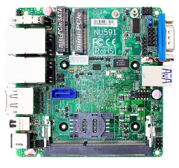 Jetway JNU591S-3160 Intel Braswell Celeron N3160 Dual Intel LAN NUC Motherboard