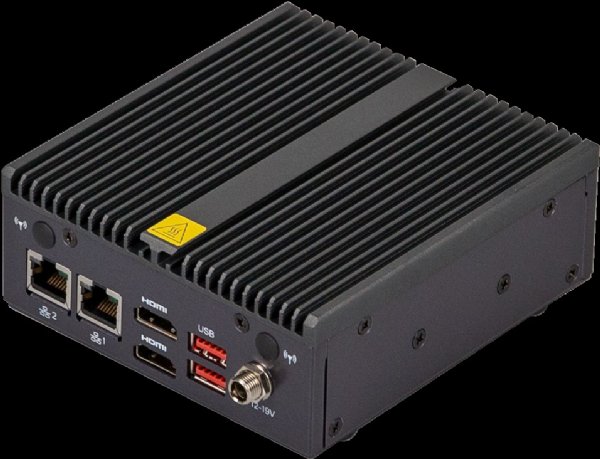 GigaIPC Elkhart Lake J6412 Quad Core Fanless Mini PC, Dual LAN, Dual HDMI