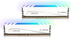 16GB (2X8GB) DDR4-2666 UDIMM PC4-21300 (2666MHz) 16-17-17-36 Redline Lumina White