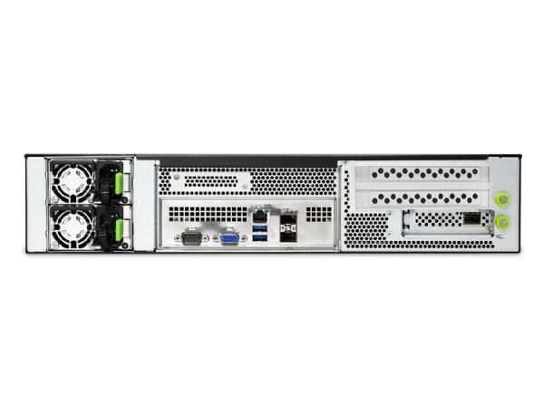 AIC RMC-2E-01 - 2U Edge w/ external 4x 2.5" SATA hot-swap, 4x 6038 fan, Platinum 800W 1+1 Power, 2x full-height slots,1x low profile slot w/o rail