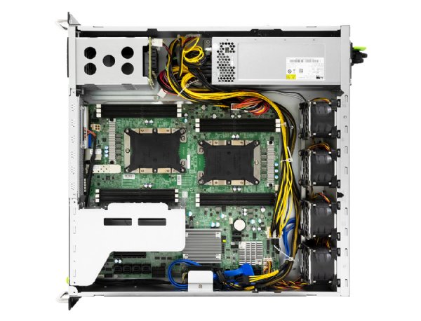 AIC RMC-2E-01 - 2U Edge w/ external 4x 2.5" SATA hot-swap, 4x 6038 fan, Platinum 800W 1+1 Power, 2x full-height slots,1x low profile slot w/o rail