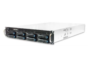 AIC RSC-2KT-10 - 2U Storage Chassis 8 x 3.5" / 2.5" hot-swap bays, 800W CRPS redundant power, low profile, rail,12G passive backplane